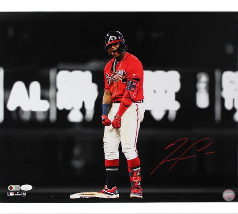 Ronald Acuna Jr Signed Atlanta Braves Unframed 16x20 MLB Photo - Celebrating