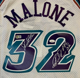 John Stockton Karl Malone Autographed Utah Jazz Mitchell Ness Signed Jersey JSA