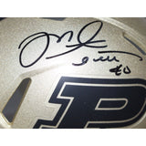 Mike Alstott Signed Purdue Boilermakers Gold Mini Helmet Beckett 42044