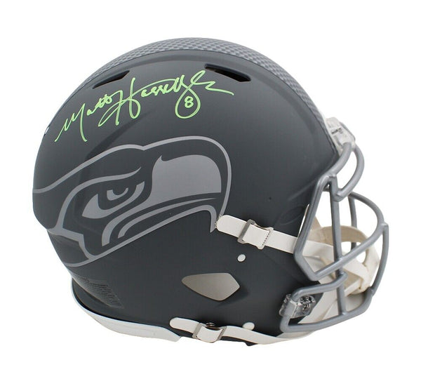 Matt Hasselbeck Signed Seattle Seahawks Speed Authentic Slate NFL Helmet