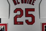 MARK MCGWIRE (Cardinals white SKYLINE) Signed Autographed Framed Jersey Beckett