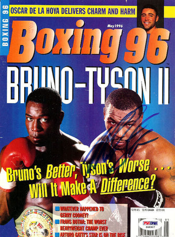 Mike Tyson Autographed Signed Boxing '96 Magazine Cover PSA/DNA #S48907