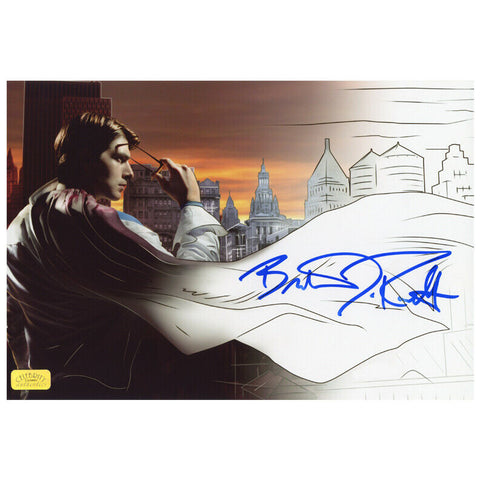 Brandon Routh Autographed Superman Returns Comic to Film 8.5x11 Photo