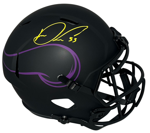 DALVIN COOK AUTOGRAPHED MINNESOTA VIKINGS ECLIPSE FULL SIZE SPEED HELMET JSA