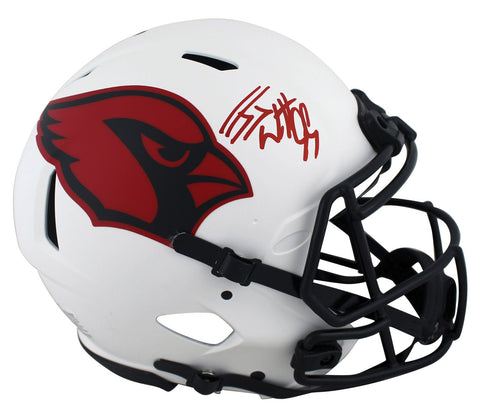 Cardinals J.J. Watt Signed Lunar Full Size Speed Proline Helmet JSA Witnessed