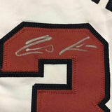 FRAMED Autographed/Signed RONALD ACUNA JR. 33x42 Atlanta White Jersey JSA COA