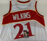 Dominique Wilkins Signed Atlanta Hawks Custom On Court Style Jersey (JSA COA)