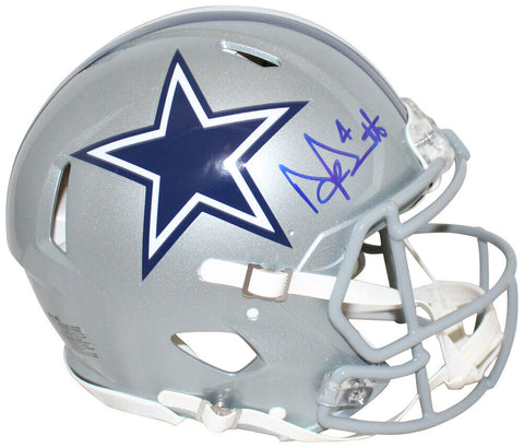 Dak Prescott Autographed Dallas Cowboys Authentic Helmet Beckett 32776