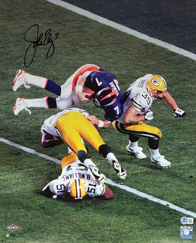 John Elway Autographed/Signed Denver Broncos 16x20 Photo Beckett 44688