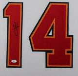 CHRIS GODWIN (Buccaneers white SKYLINE) Signed Autographed Framed Jersey JSA