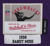 Vikings Randy Moss "HOF 18" Signed Purple Mitchell & Ness Jersey BAS Witnessed 2