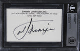 Boxing Joe Fraizer Authentic Signed Business Card Autographed BAS Slabbed 2