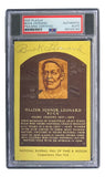 Buck Leonard Signed 4x6 Homestead Grays HOF Plaque Card PSA/DNA 85025783