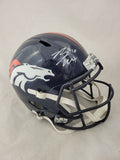 BO NIX SIGNED DENVER BRONCOS F/S 2023 SPEED REPLICA HELMET BECKETT QR