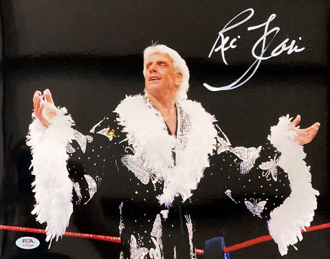 Ric Flair Signed 11x14 WWE Photo PSA Hologram