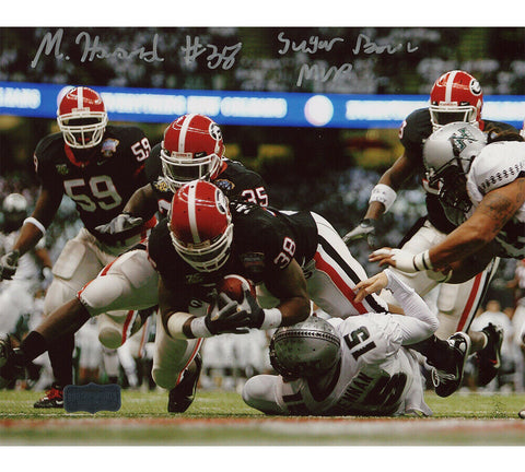 Marcus Howard Signed Georgia Bulldogs Unframed 8x10 NCAA Photo with Inscription