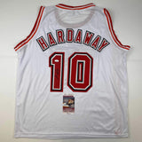 Autographed/Signed Tim Hardaway Miami White Basketball Jersey JSA COA