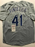 Autographed/Signed LOU PINIELLA Chicago Cubs Baseball Jersey JSA COA Auto