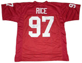 SIMEON RICE SIGNED AUTOGRAPHED ARIZONA CARDINALS #97 JERSEY JSA