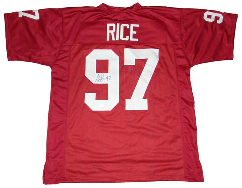 SIMEON RICE SIGNED AUTOGRAPHED ARIZONA CARDINALS #97 JERSEY JSA