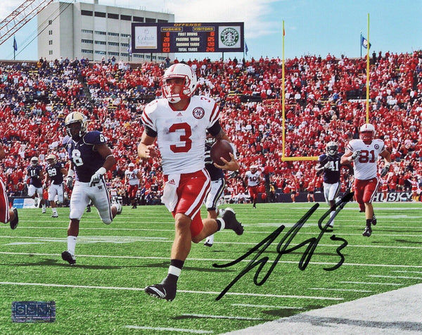 TAYLOR MARTINEZ AUTOGRAPHED SIGNED NEBRASKA CORNHUSKERS 8x10 PHOTO COA