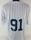 Oswald Peraza Signed New York Yankees Jersey (JSA COA) Next Great NY Shortstop