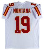 Joe Montana Authentic Signed White Pro Style Jersey Autographed JSA