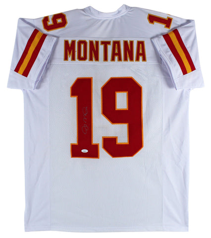 Joe Montana Authentic Signed White Pro Style Jersey Autographed JSA