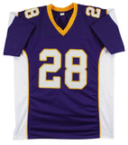 Adrian Peterson Authentic Signed Purple Pro Style Jersey Signed on #2 BAS Wit