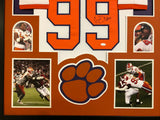 FRAMED CLEMSON TIGERS CLELIN FERRELL AUTOGRAPHED SIGNED JERSEY JSA COA