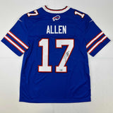 Autographed/Signed Josh Allen Buffalo Bills Blue Authentic Jersey Fanatics COA