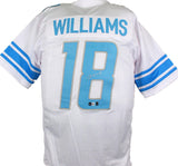 Jameson Williams Autographed White Pro Style Jersey #18- Beckett W Hologram