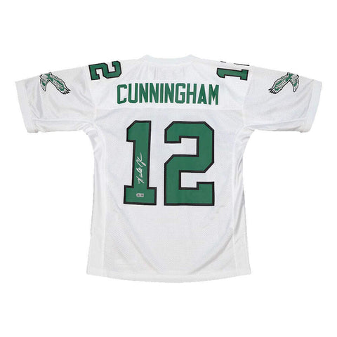 Randall Cunningham Eagles Autographed Mitchell & Ness White Jersey Beckett