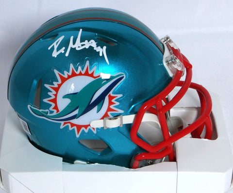 Raheem Mostert Autographed Dolphins Flash Speed Mini Helmet-Beckett W Holo