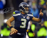 RUSSELL WILSON AUTOGRAPHED 16X20 PHOTO SEATTLE SEAHAWKS RW HOLO STOCK #88006