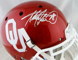 Adrian Peterson Signed Oklahoma F/S Authentic Schutt Helmet- Beckett Auth *Silve