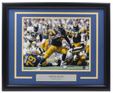 Jerome Bettis Signed Framed 11x14 Los Angeles Rams Photo BAS