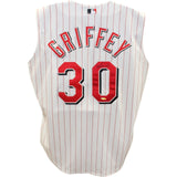 Ken Griffey Jr. Signed Cincinnati Reds 2000 Sleeveless Russell Jersey UDA 48347