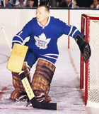 Johnny Bower Signed Toronto Maple Leafs Jersey Inscribed "HOF '76" (Beckett COA)