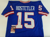 Jeff Hostetler Signed New York Giants Jersey (JSA COA) 2xSuper Bowl Champ QB