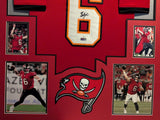 FRAMED TAMPA BAY BUCCANEERS BAKER MAYFIELD AUTOGRAPHED SIGNED JERSEY JSA COA