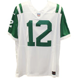 Joe Namath Autographed New York Jets White Nike Vapor XL Jersey Beckett 48615