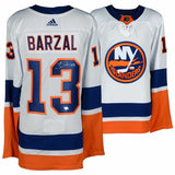 MATHEW BARZAL Autographed NY Islanders Adidas Authentic White Jersey FANATICS