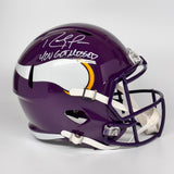 Randy Moss Autographed Signed "You Got Mossed" Vikings FS Replica Helmet Beckett