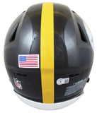 Steelers Troy Polamalu "HOF 20" Signed Speed Flex Full Size Helmet BAS Witnessed