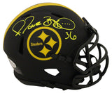 Jerome Bettis Autographed Pittsburgh Steelers Eclipse Mini Helmet Beckett 28149