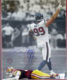 J.J. WATT AUTOGRAPHED SIGNED FRAMED 16X20 PHOTO HOUSTON TEXANS PSA/DNA 123715