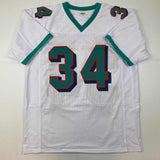 Autographed/Signed Ricky Williams Smoke Weed Inscribed Miami Jersey JSA COA