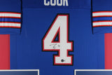 JAMES COOK (Bills blue TOWER) Signed Autographed Framed Jersey Beckett