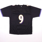 Justin Tucker Signed Baltimore Ravens Stat Jersey (JSA COA) NFL Record 66 Yd FG